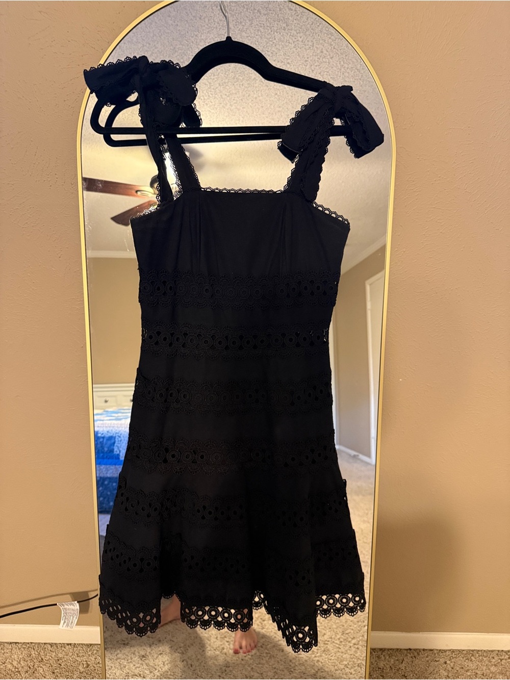 Goodnight Macaroon Dolly Crochet Tied Straps Dress